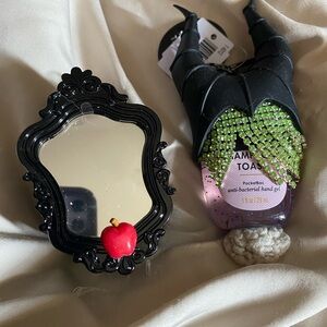 2 NWT Disney Villains Black and Green Maleficent and mirror bath and body works.
